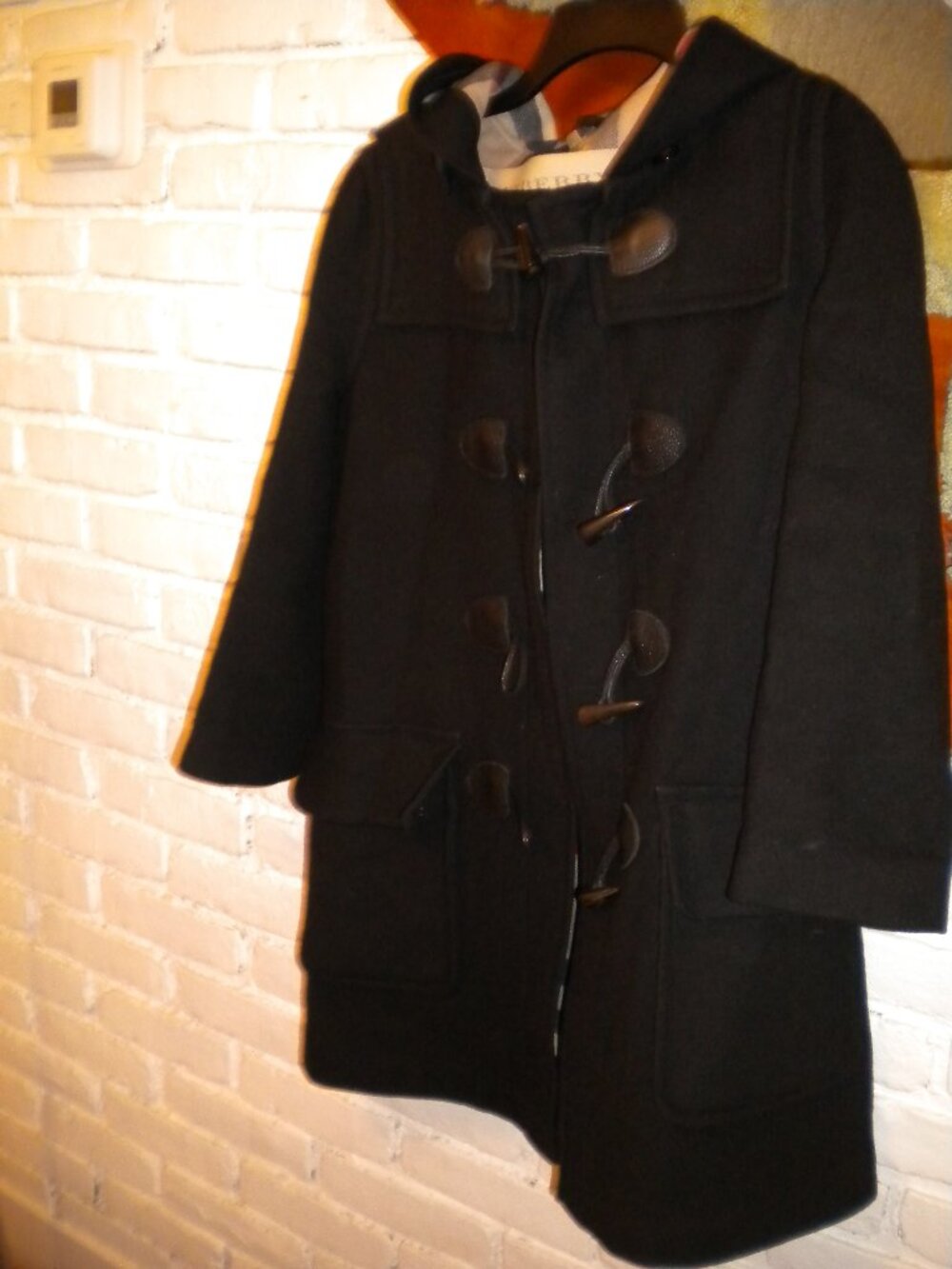 Burberry Brit 100% Wool Hooded Coat – Made in Romania